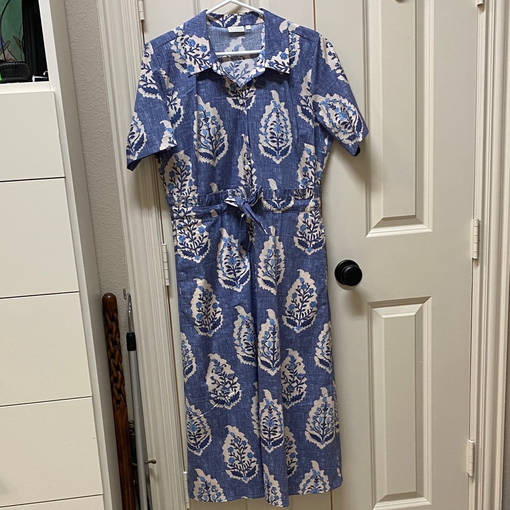 Spartina 449 River Midi Dress Ogeechee Floral Motif